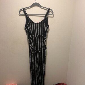 NOBO No Boundaries Women's Black and White Striped Tie Back Size Medium